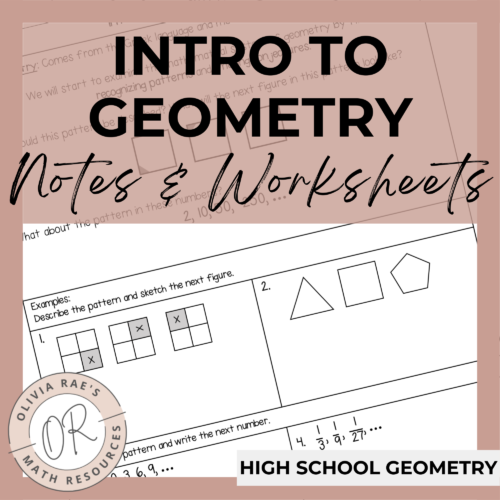 Intro to Geometry Notes & Worksheets's featured image