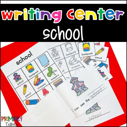 School Words Writing Center with Differentiated Activities's featured image