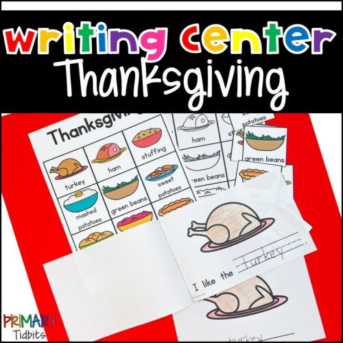 Thanksgiving Meal Writing Center with Differentiated Activities's featured image