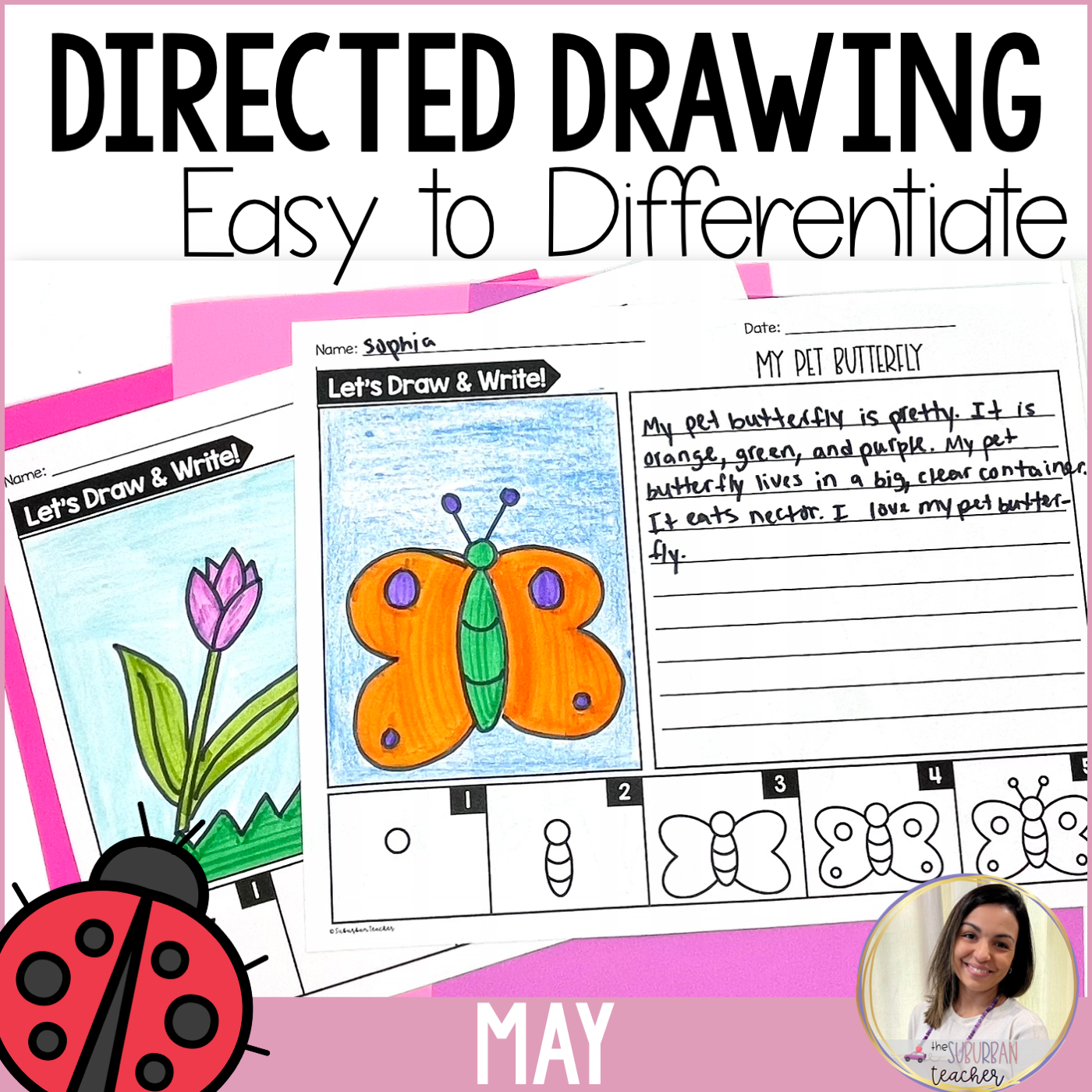 Spring Directed Drawing Activities May Writing Activities How to Draw -  Classful