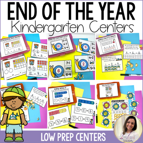 End of the School Year Activities Kindergarten End of the Year Centers's featured image
