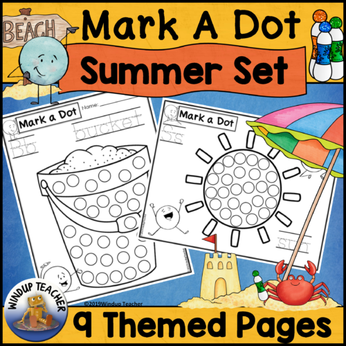 Summer Bingo Dot Dauber Worksheets- Do-A-Dot Marker Printable Activity's featured image