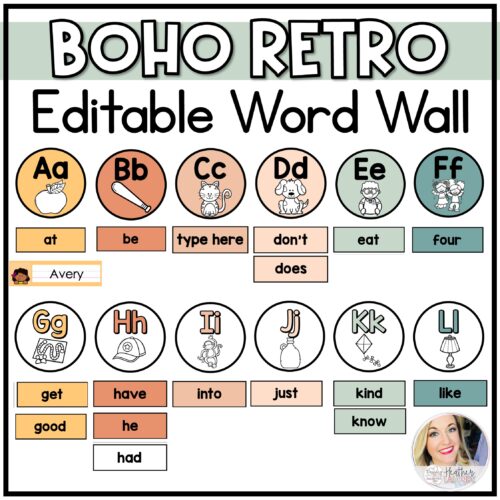 Boho Word Wall's featured image