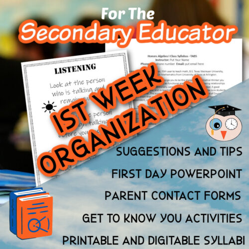 Back to School Organization for Secondary Math's featured image