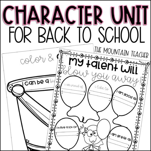 Character Building Unit | 10 Back to School Get to Know You Activities's featured image