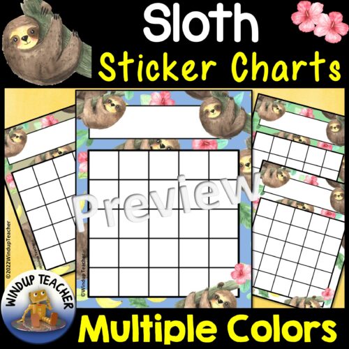 Sloth Sticker Charts's featured image