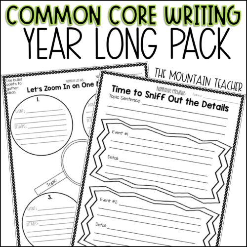 2nd Grade Common Core Year Long Writing Templates's featured image