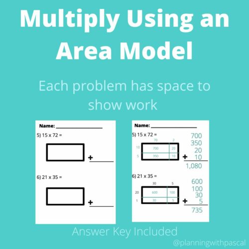 Using an AREA MODEL to Solve Multi-digit Multiplication Problems- Practice's featured image
