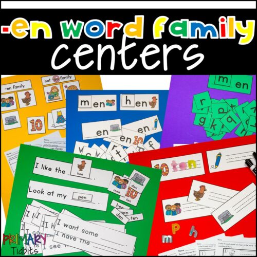CVC Word Family Activity Centers for en Word Family's featured image