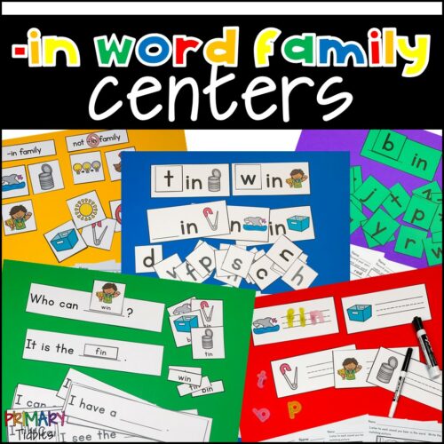 CVC Word Family Activity Centers for in Word Family's featured image