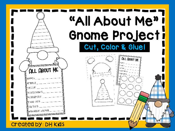 Back-to-School All About Me Sticker/Patch Activity (Stanley Cup