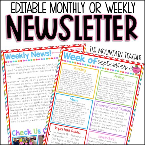 Editable Weekly Newsletter Template's featured image