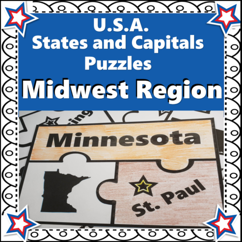 Midwest Region US States Puzzles's featured image