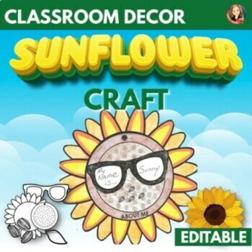 Sunflower Craft for Getting to Know You and Writing Display's featured image
