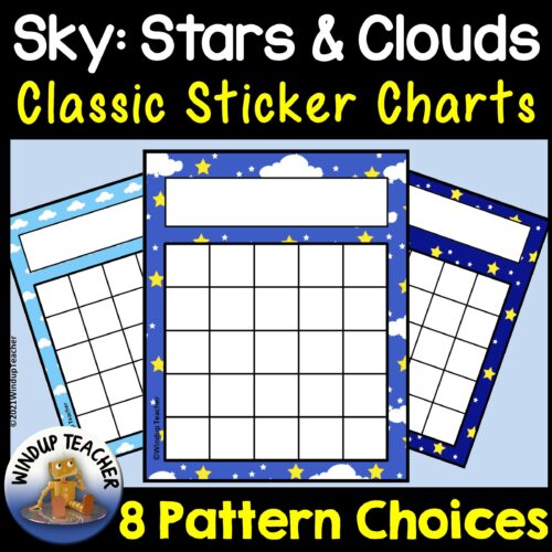 Stars and Clouds in the Sky Sticker Charts's featured image