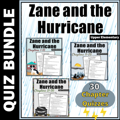 Zane and the Hurricane - Quiz BUNDLE