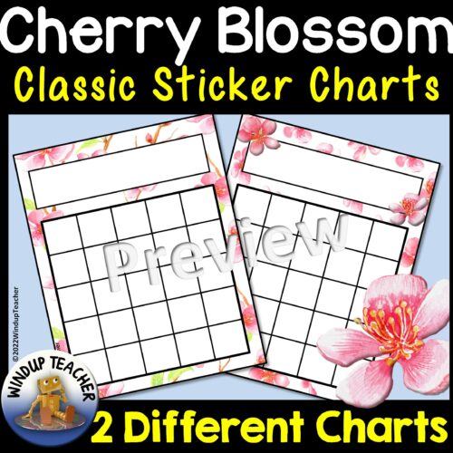 Cherry Blossoms Classic Sticker Charts's featured image