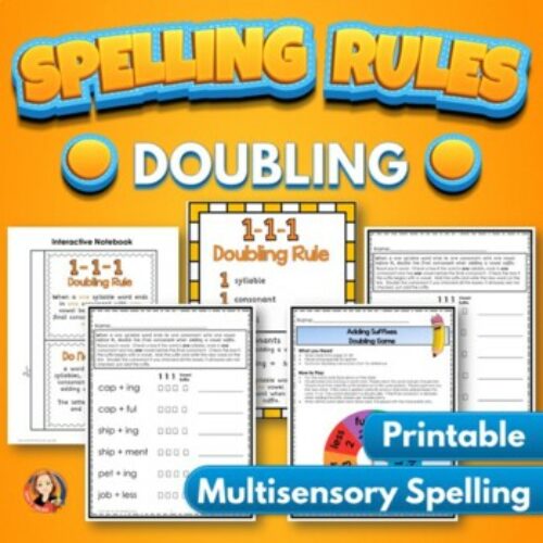 Doubling Spelling Rule Activities's featured image