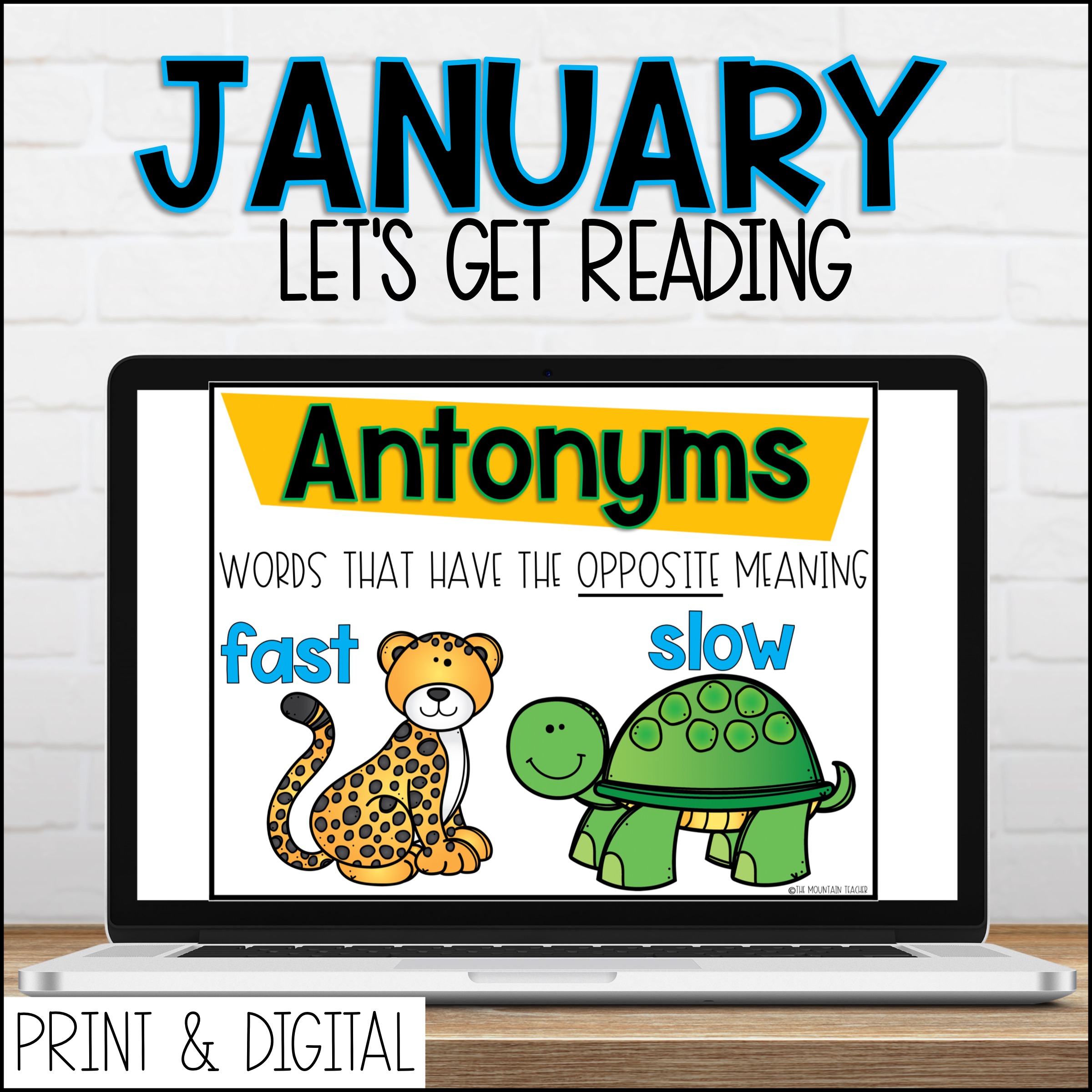 January DIGITAL Lets Get Reading 2nd Grade Reading Unit for Google Slides