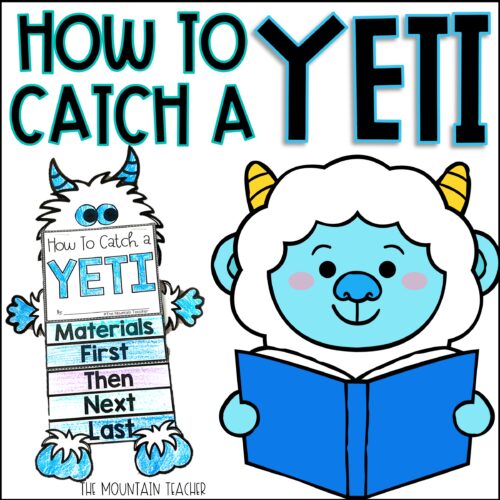 How To Catch a Yeti January Writing Template and Bulletin Board Craft