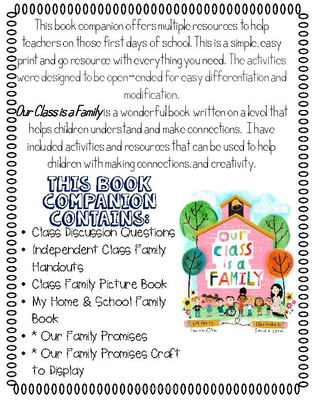 Our Class is a Family Activity and Book Companion - Classful our-class-is-a-family-activity-and-book-companion-classful