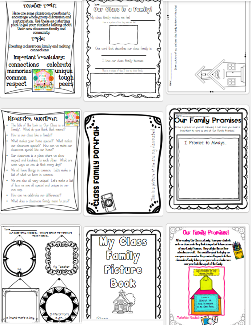 our-class-is-a-family-activity-and-book-companion-classful for Our Class Is A Family Activities Free Printable Our Class is a Family Activity and Book Companion - Classful for Our Class Is A Family Activities Free Printable