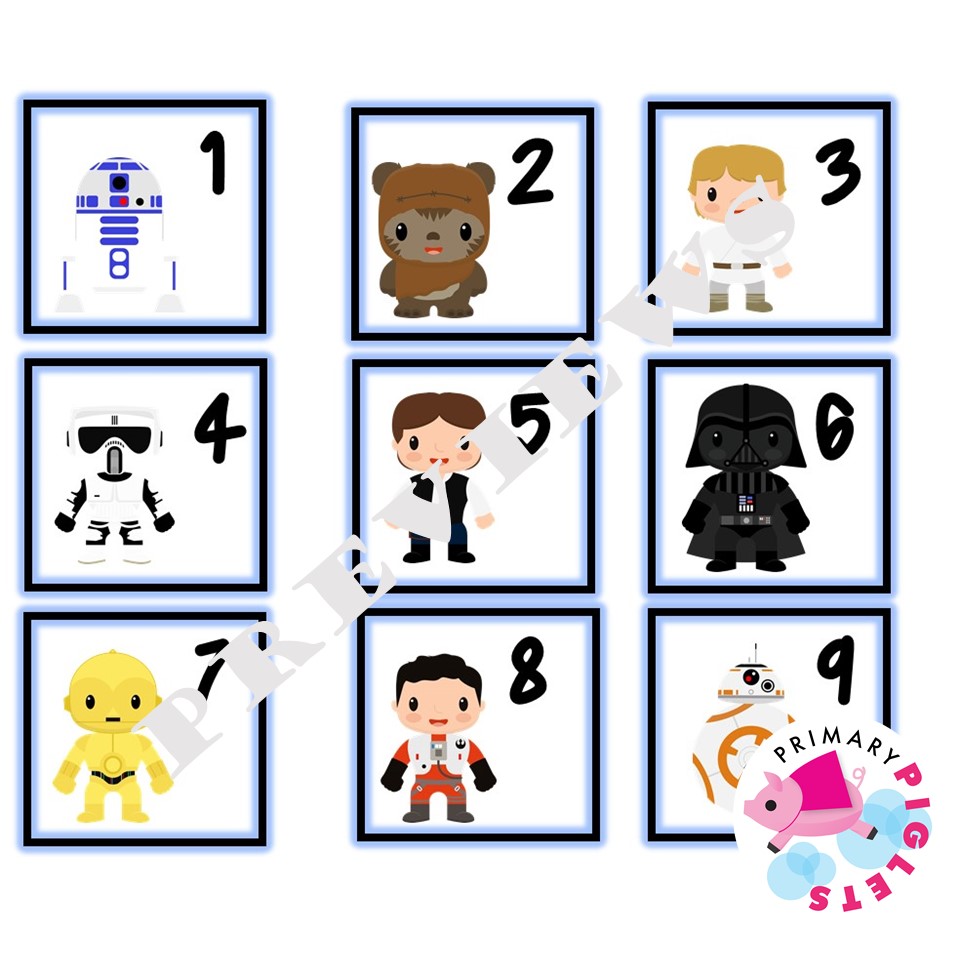 Star Wars Classroom Calendar Pocket Chart Calendar Cards Star Wars ...