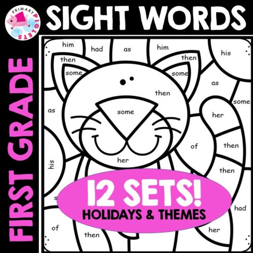 Color by Sight Words Color by Code Sight Words First Grade Sight Words First Grade Color by Code Coloring Sheets's featured image