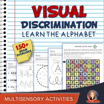 Letter Reversal and Alphabet Practice Visual Discrimination Activities