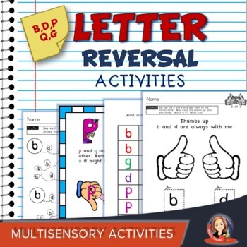 Letter Reversal Resource Binder of Activities b d p q g
