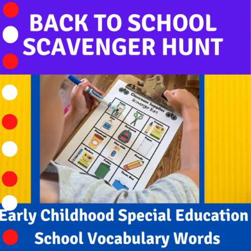 Back To School Classroom Scavenger Hunt Activities For Preschool's featured image