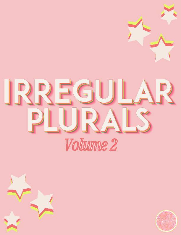 Irregular Plurals Volume 2-Printable Flashcards