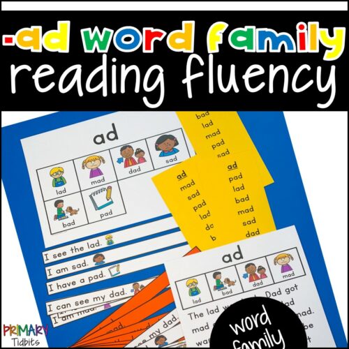CVC Word Reading Fluency for ad Word Family's featured image
