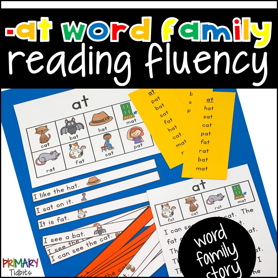 CVC Word Reading Fluency for at Word Family