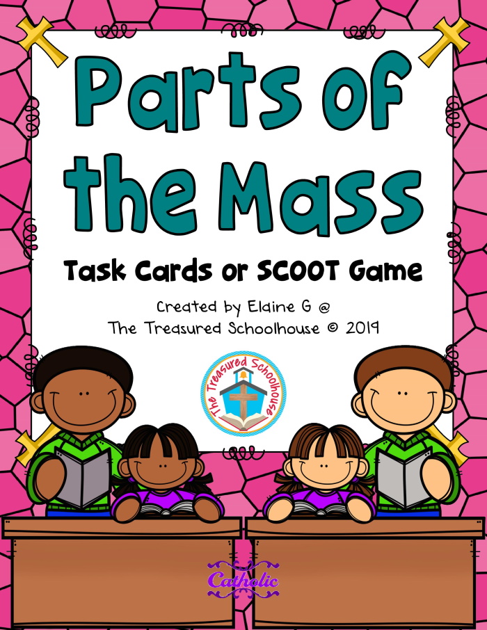 Parts of the Mass Task Cards or SCOOT Game
