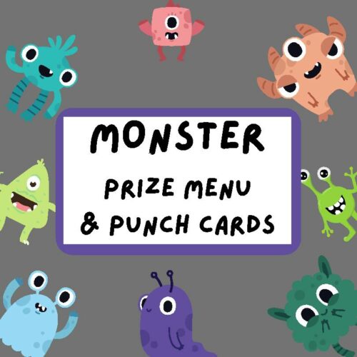 Class Dojo/Monster Prize Menu & Punch Cards's featured image