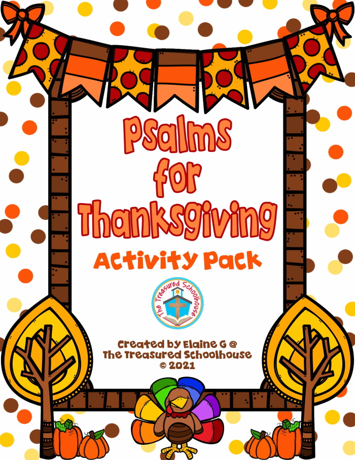 Psalms for Thanksgiving Activity Pack