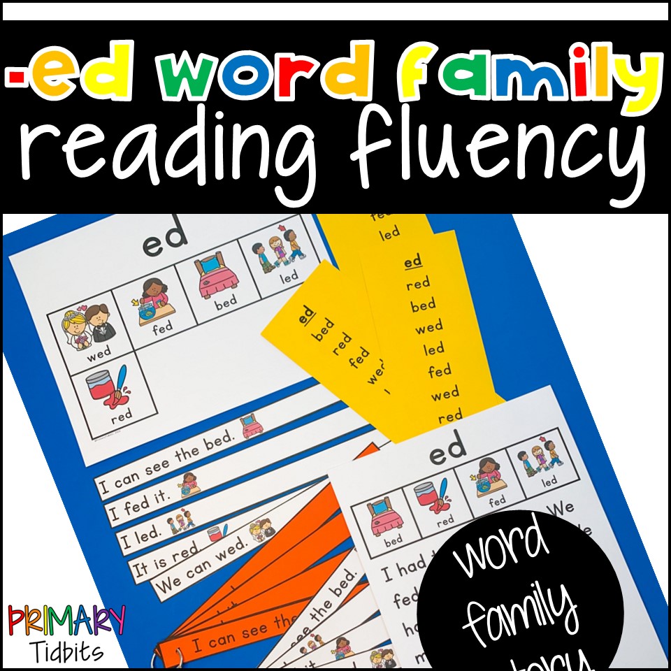 CVC Word Reading Fluency for ed Word Family