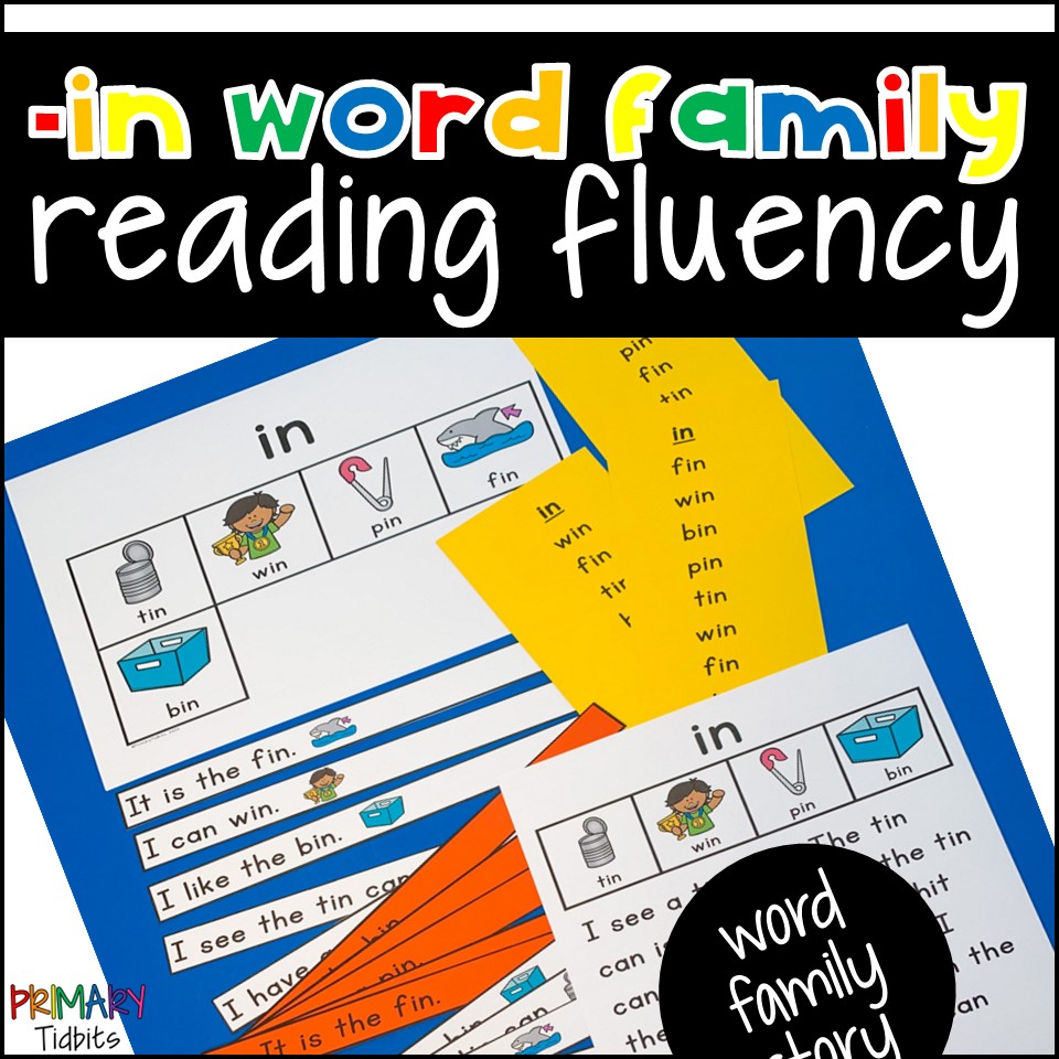 CVC Word Reading Fluency for in Word Family