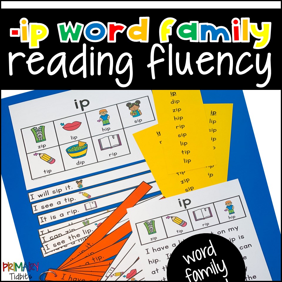 CVC Word Reading Fluency for ip Word Family