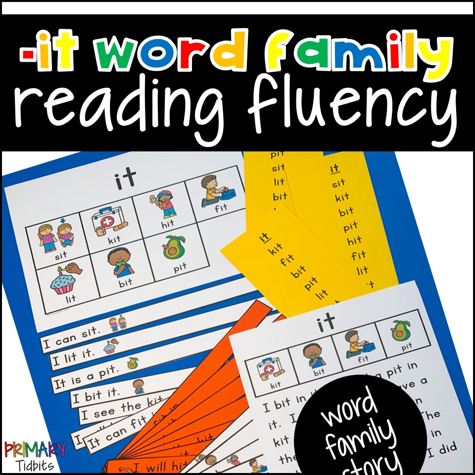 CVC Word Reading Fluency for it Word Family