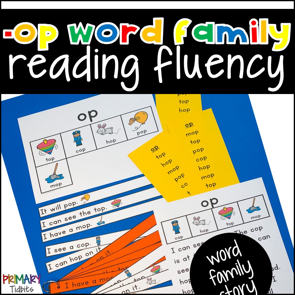 CVC Word Reading Fluency for op Word Family
