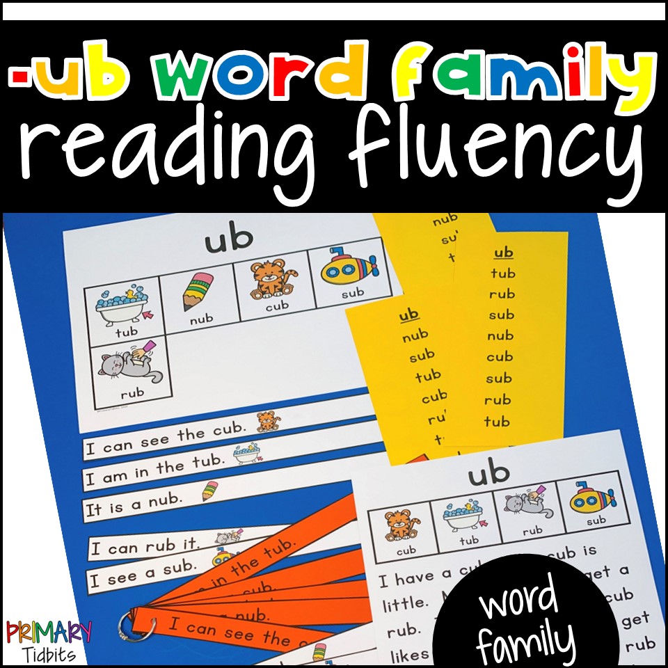 CVC Word Reading Fluency for ub Word Family
