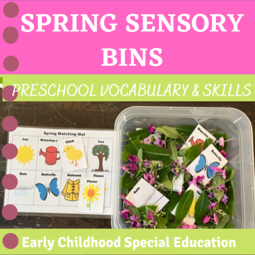 Spring Sensory Bins Activities & Centers For Preschool Special Education's featured image