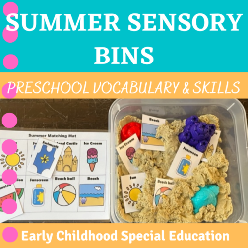 Summer Sensory Bins Activities & Centers For Preschool Special Education's featured image