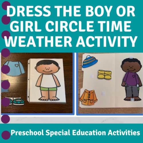 Circle Time Seasonal Dress For The Weather Activity Preschool Special Education's featured image