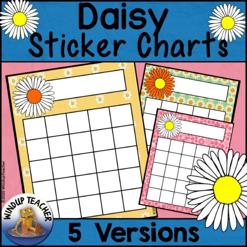 Spring Daisy Sticker Reward Charts - Positive Behavior Incentive Chart's featured image