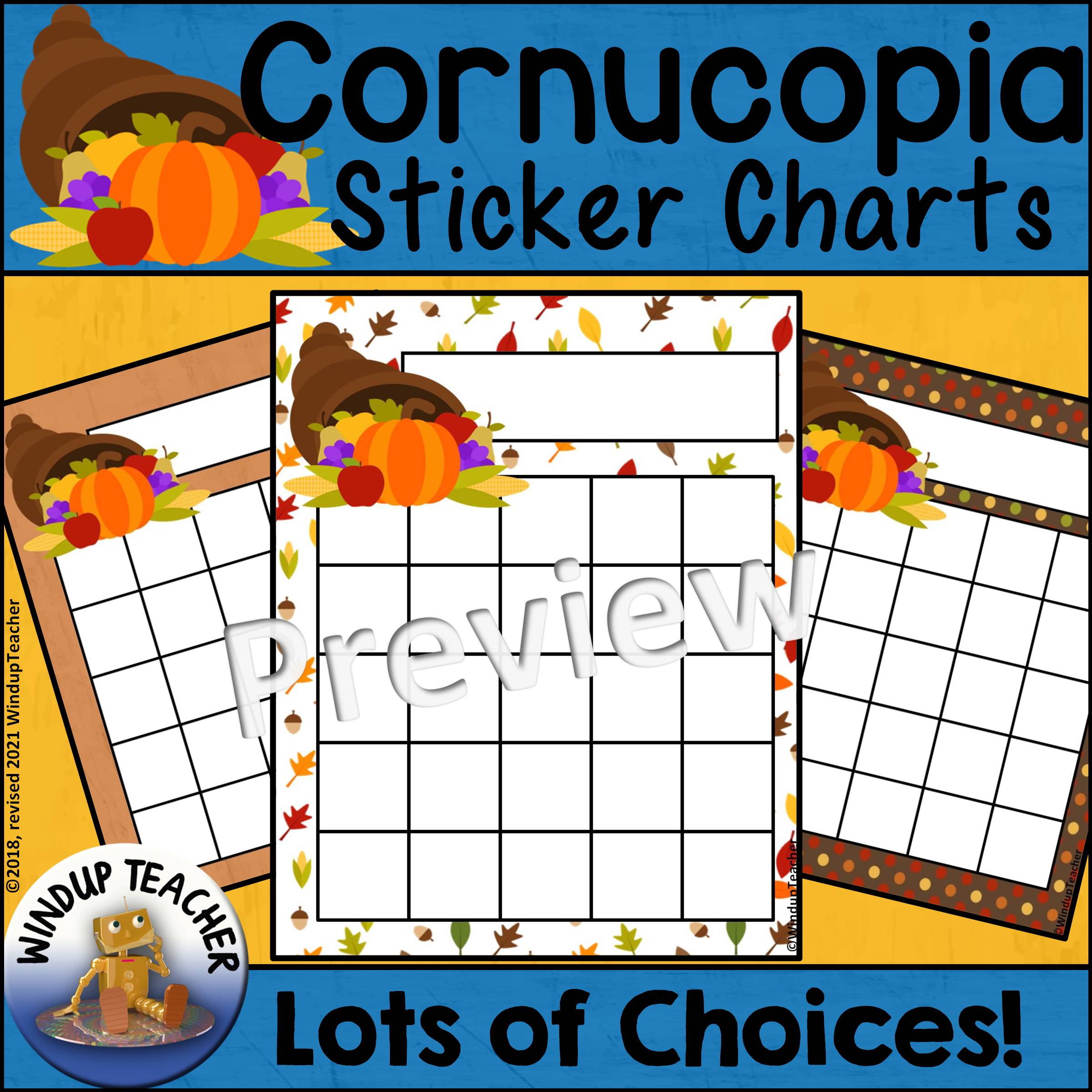 Cornucopia Sticker Charts