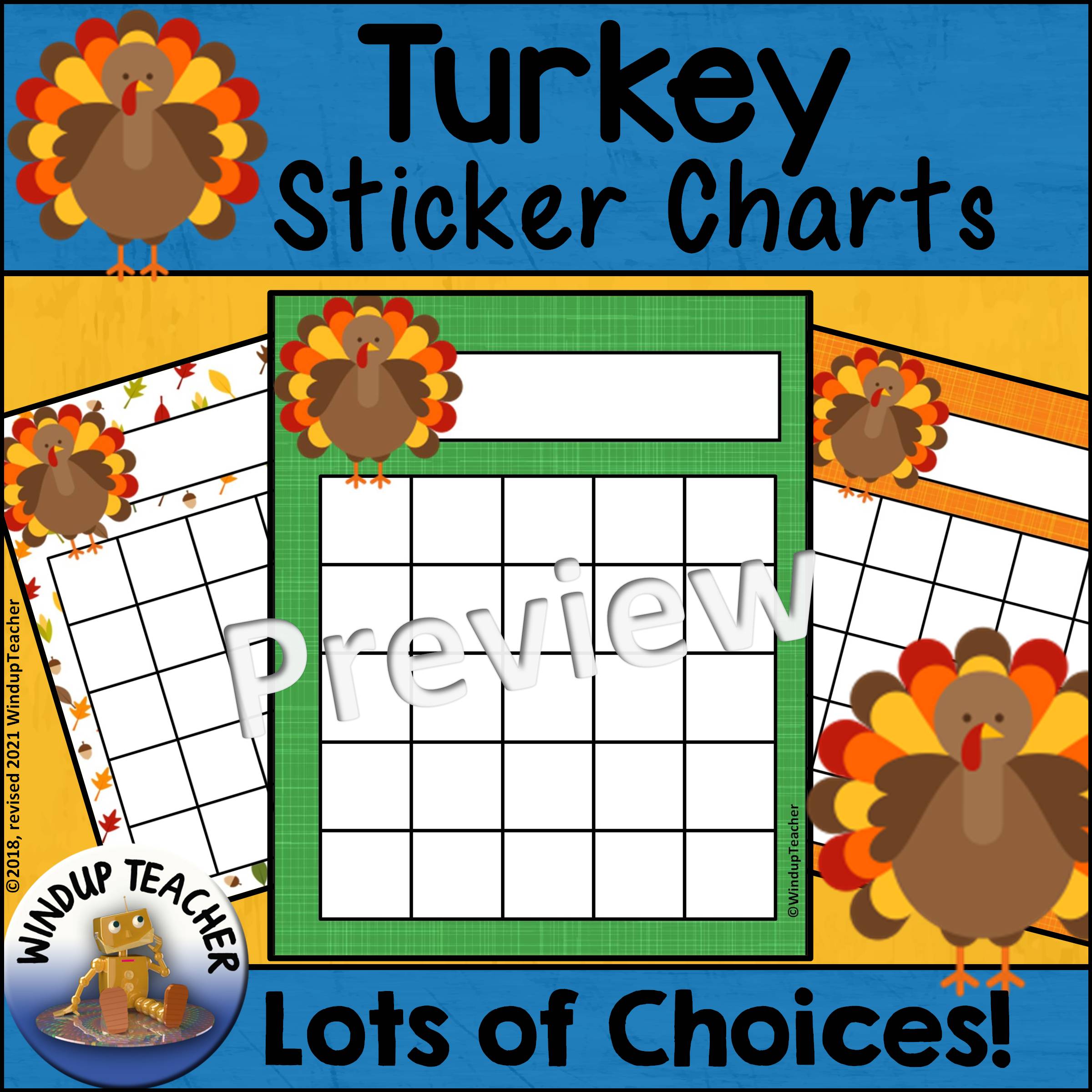 Turkey Sticker Charts