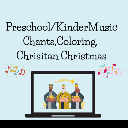 Preschool/Kinder Christian Christmas Chants, Coloring, Letters, Worksheets's featured image